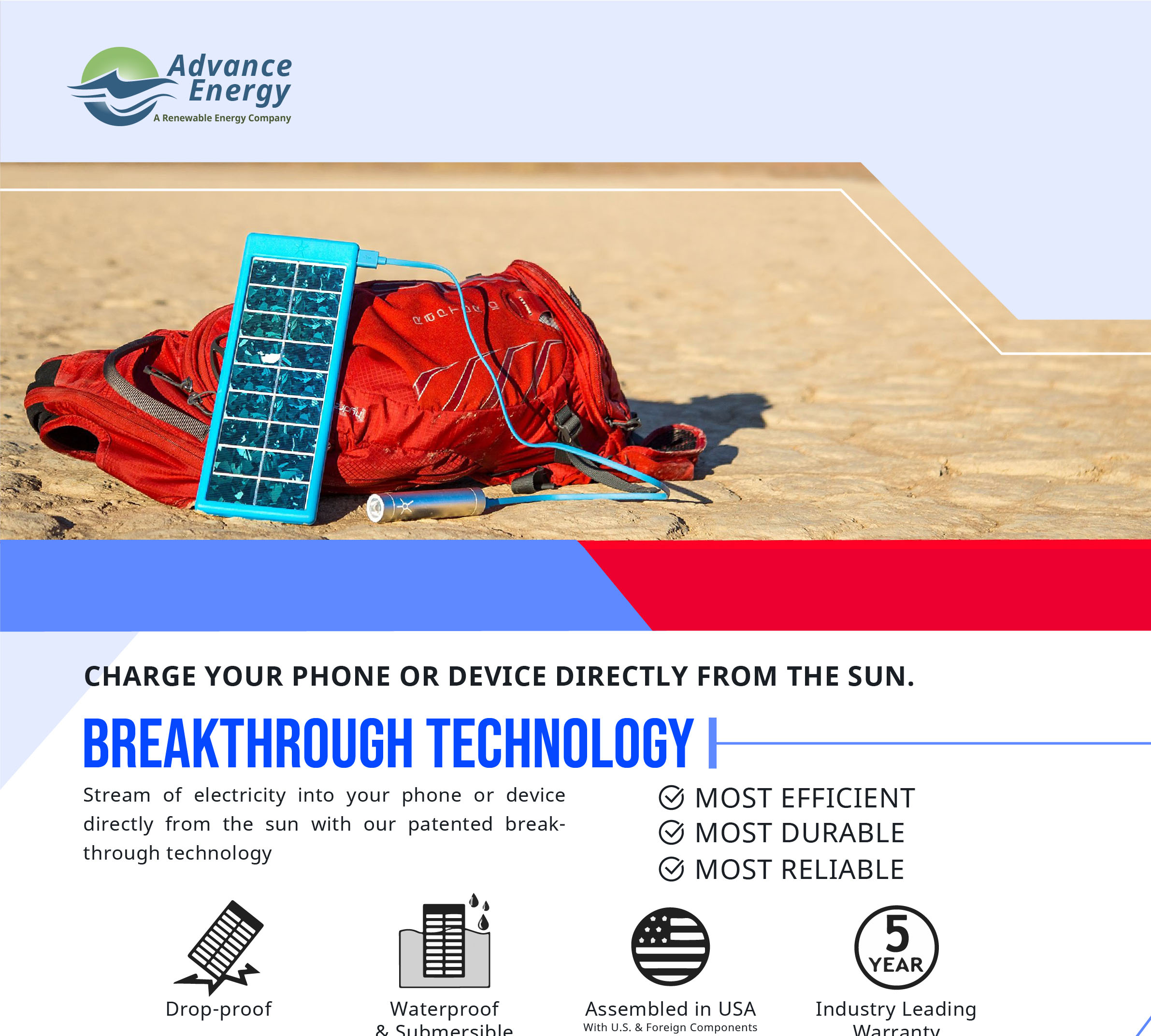 4 AE – Portable Solar Panel Flyer